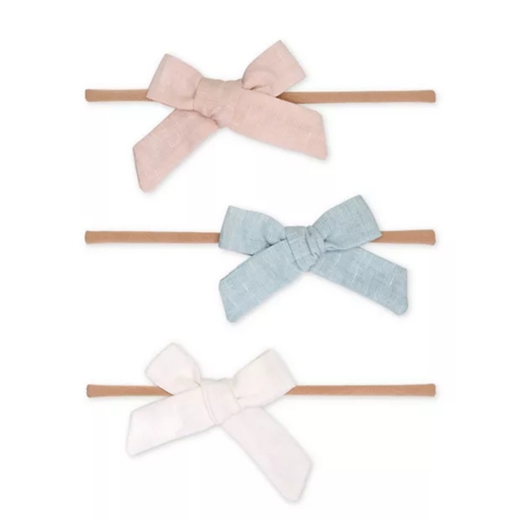 Baby Girl Carter's 3-Pack Bow Headwraps SET OF 3 SETS! 0-12M - Picture 1 of 6